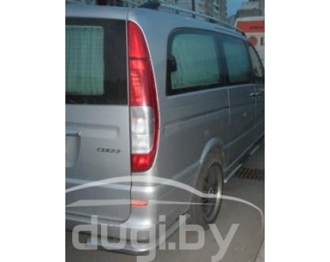Защита заднего бампера уголки Mars для Mercedes-Benz Viano W639